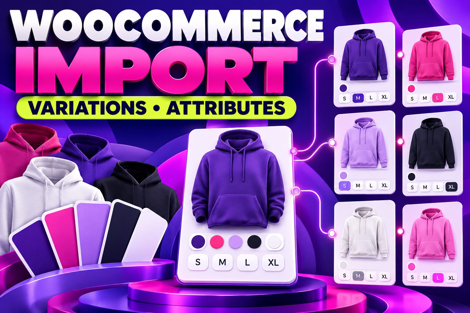 WooCommerce Product Import, Variations and Attributes Setup