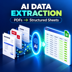 AI document data extraction from invoices, PDFs and forms into spreadsheets
