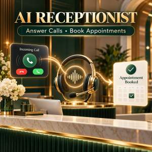 AI voice receptionist that answers calls and books appointments