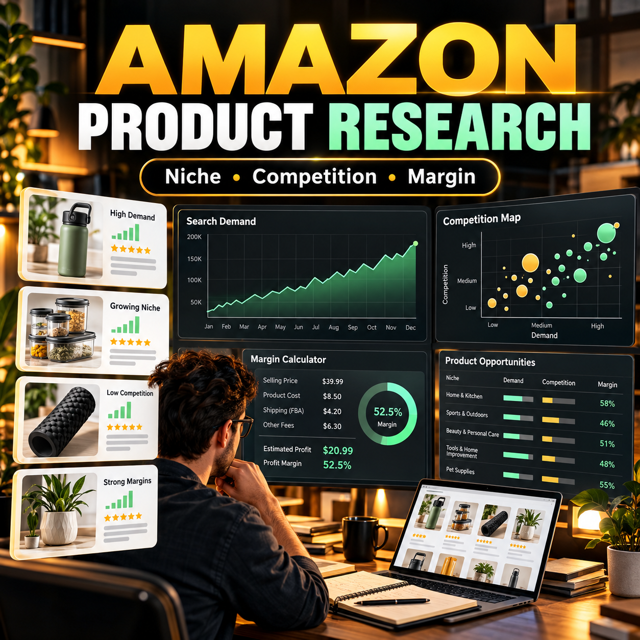 Amazon Product Research Report: Niche Analysis, Competition and Margin Estimate