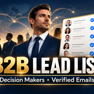 B2B decision maker lead list with verified emails