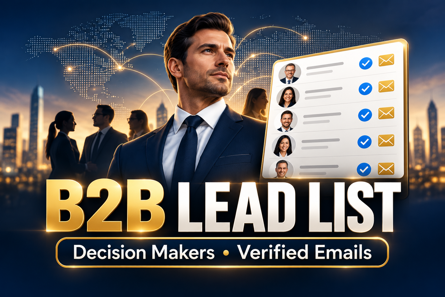 B2B Lead List Building: Targeted Decision Maker Contacts with Verified Emails