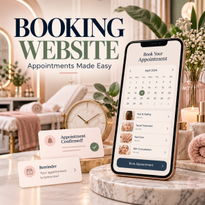 Online booking website for salons, clinics and service businesses