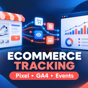 Ecommerce pixel and analytics event tracking setup