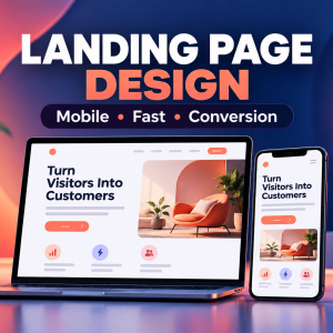 Mobile-friendly fast conversion landing page design