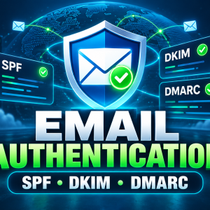 Email authentication setup for SPF DKIM and DMARC
