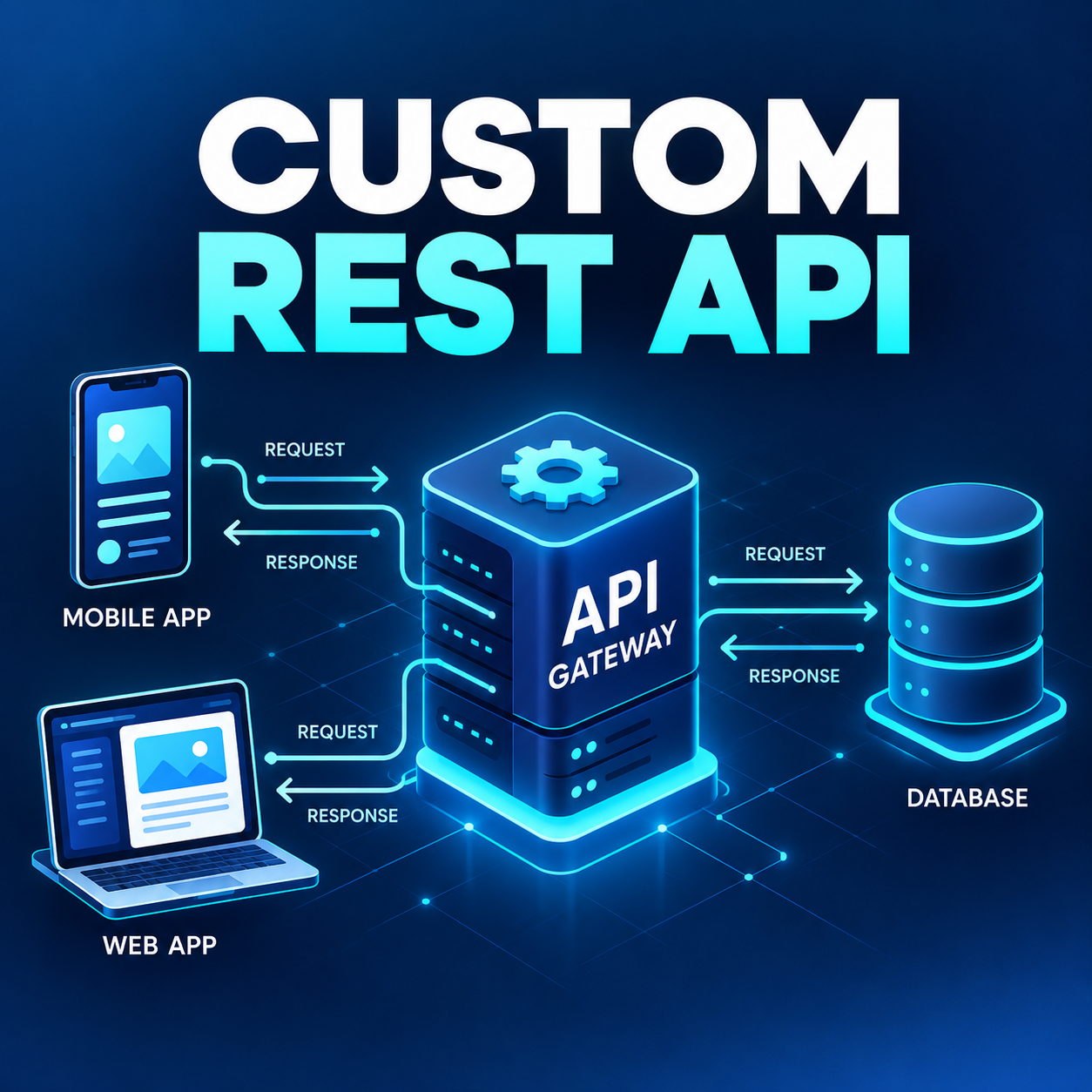 Custom REST API in Node.js or Python FastAPI