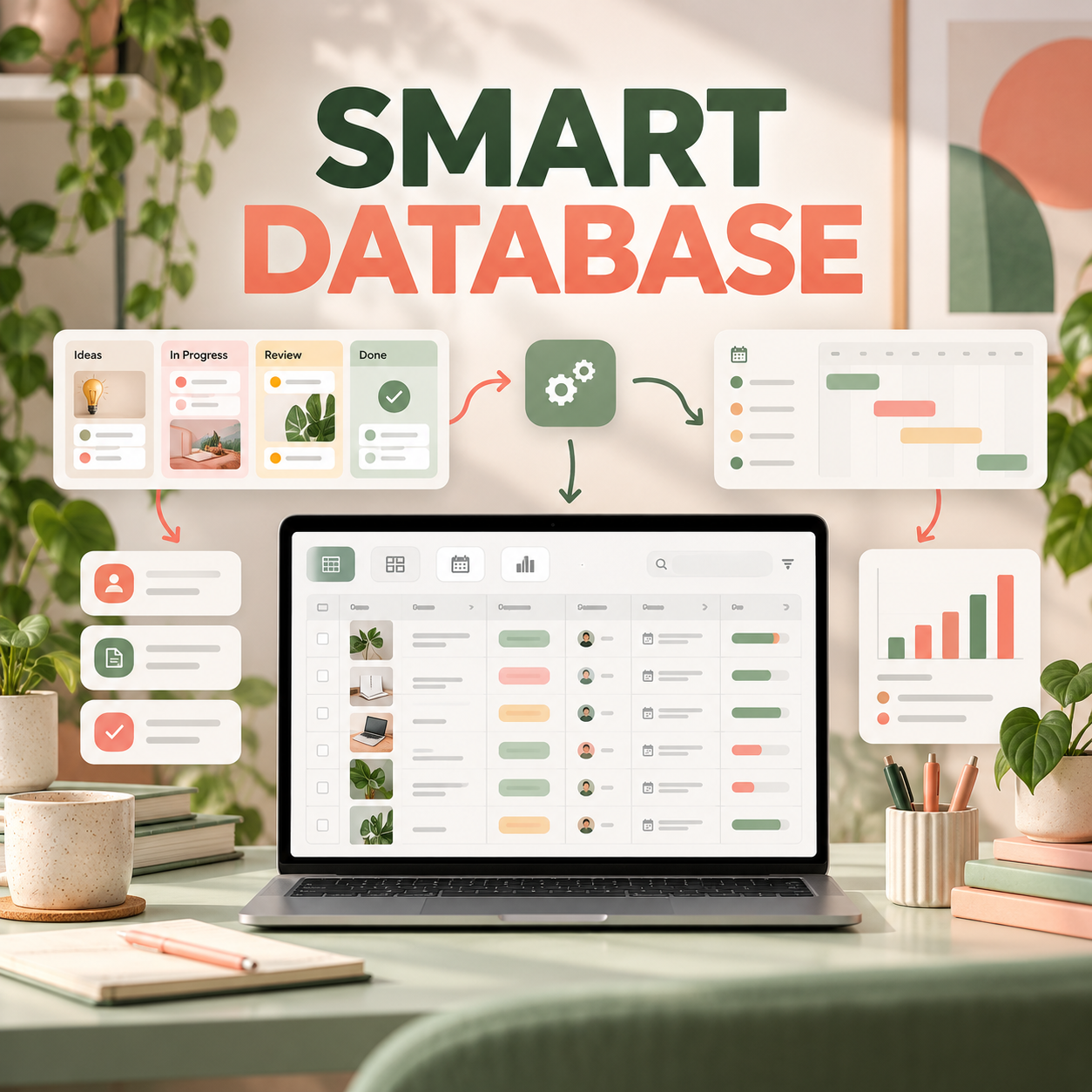 Airtable or Notion Database with Automations