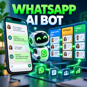 WhatsApp AI Chatbot with Auto Replies and CRM Sync