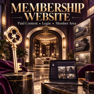 WordPress membership website with paid content, login and member area