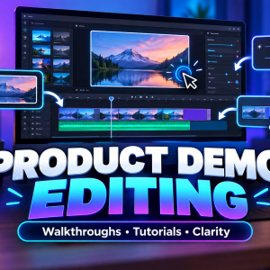 Product demo and software walkthrough video editing