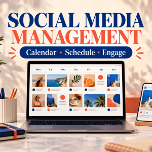 Social media content scheduling and weekly management