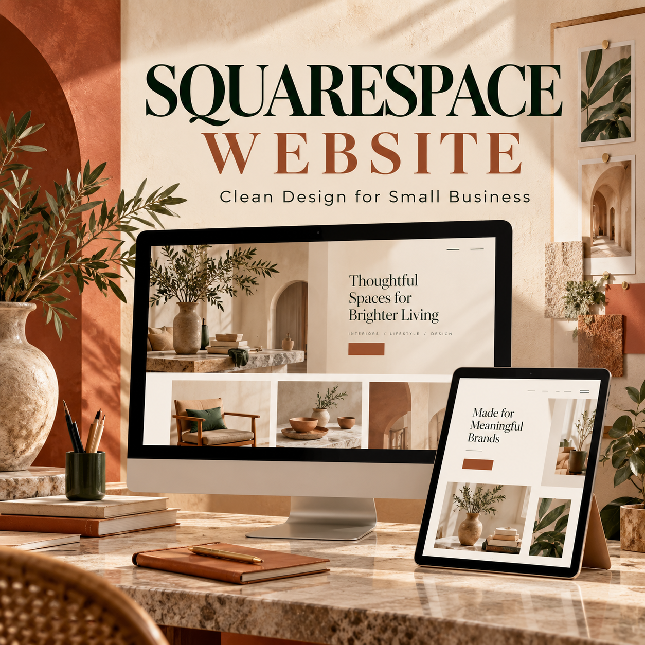 Squarespace website setup for portfolios and small businesses