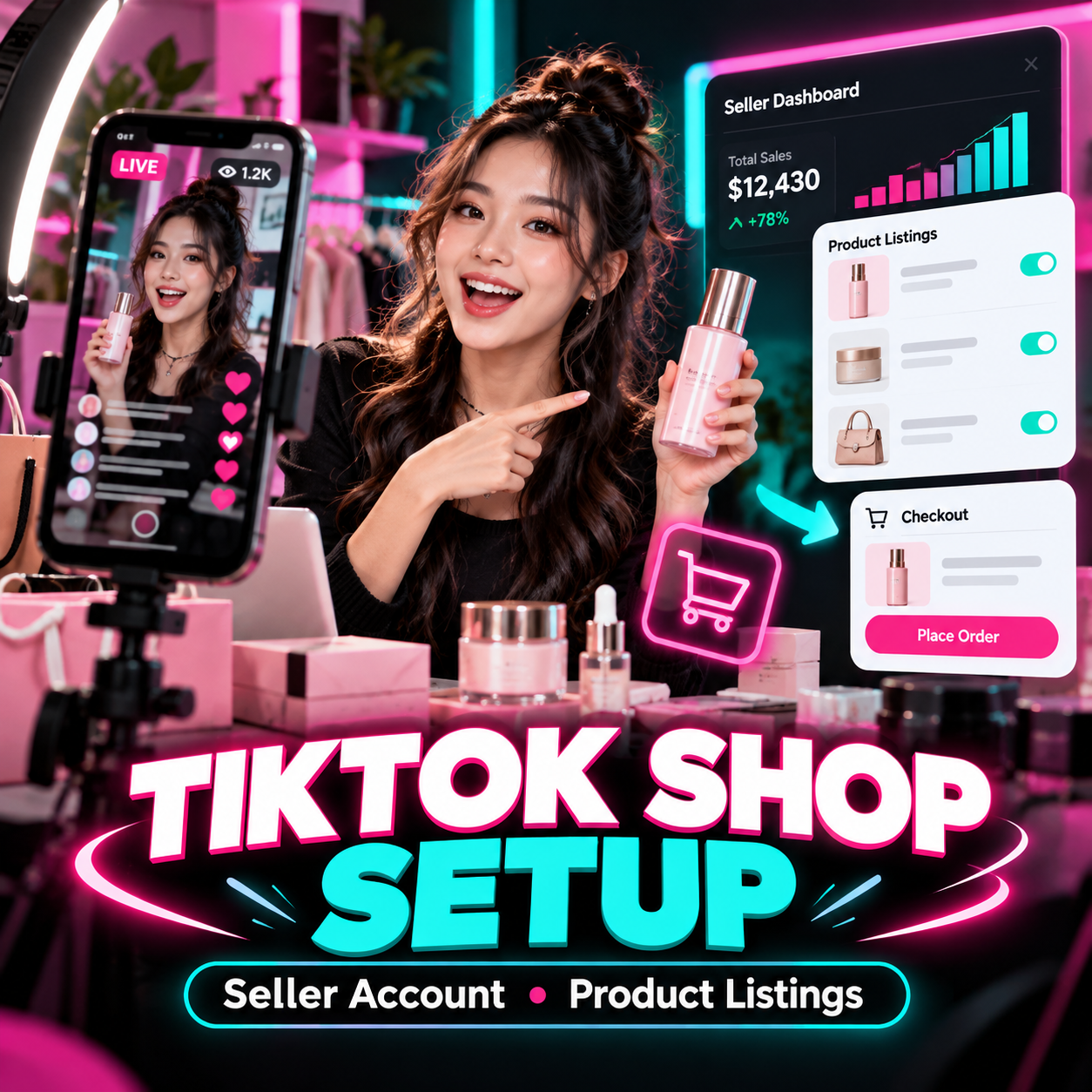 TikTok Shop Seller Account and Product Listing Setup for US and UK Sellers