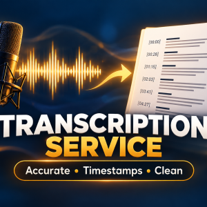 Accurate English audio and video transcription with timestamps