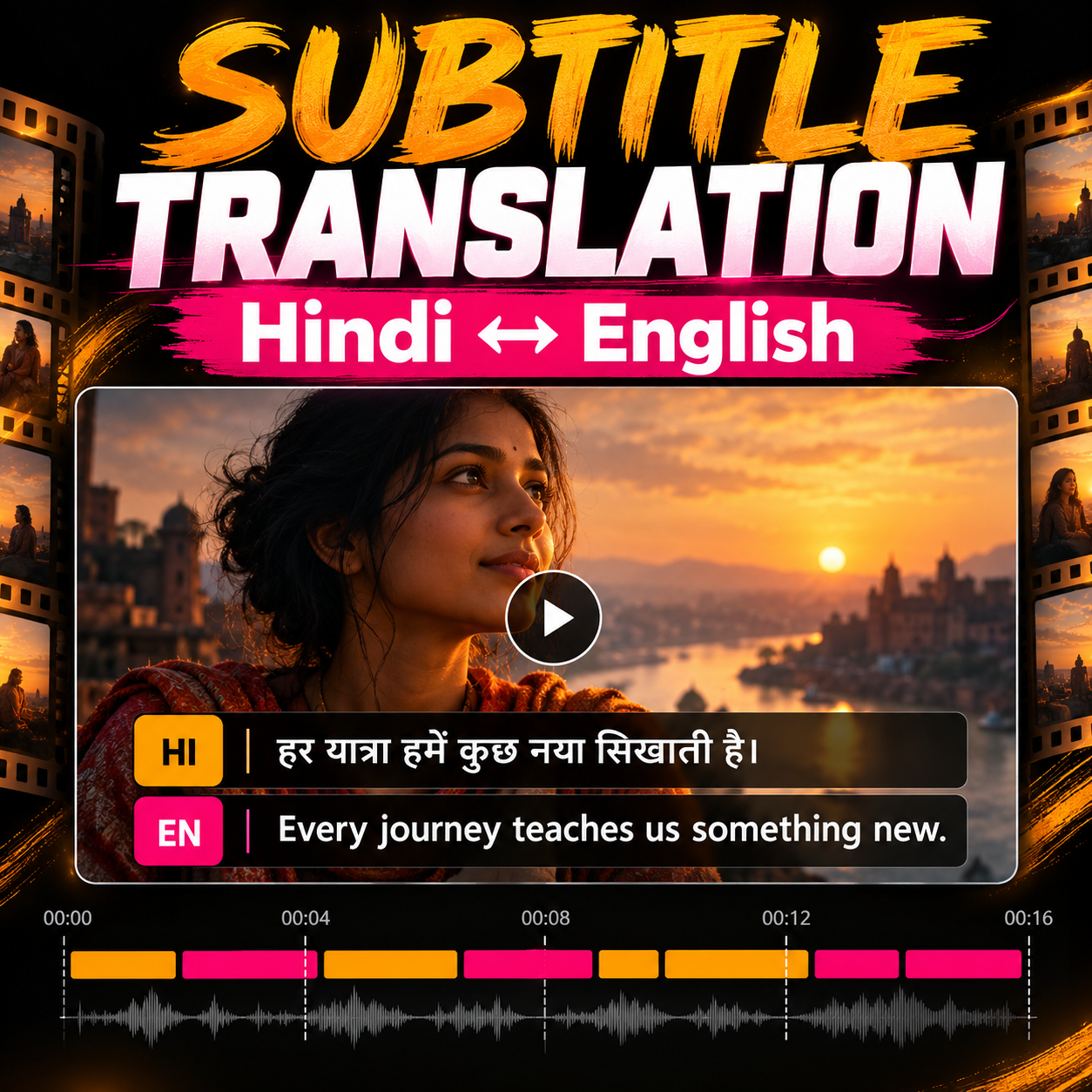 Video Subtitle Translation: Add Hindi or English Subtitles to Your Videos