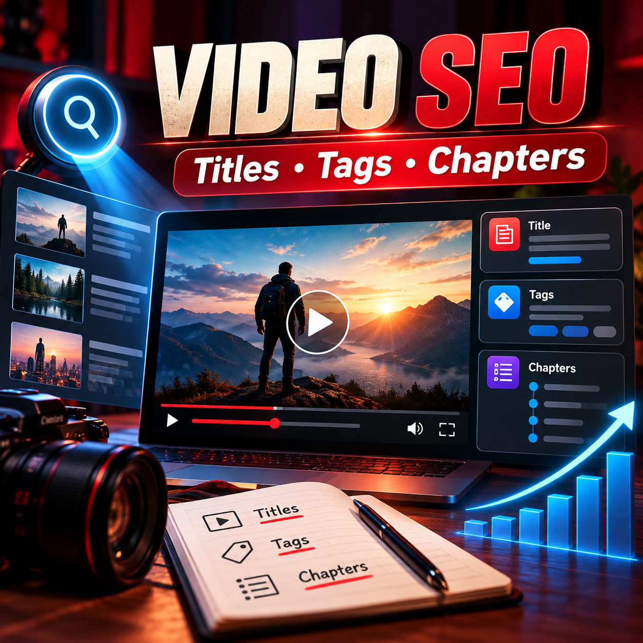 YouTube SEO Optimization: Titles, Descriptions, Tags and Chapters for Your Videos