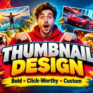 Click-worthy custom video thumbnail design
