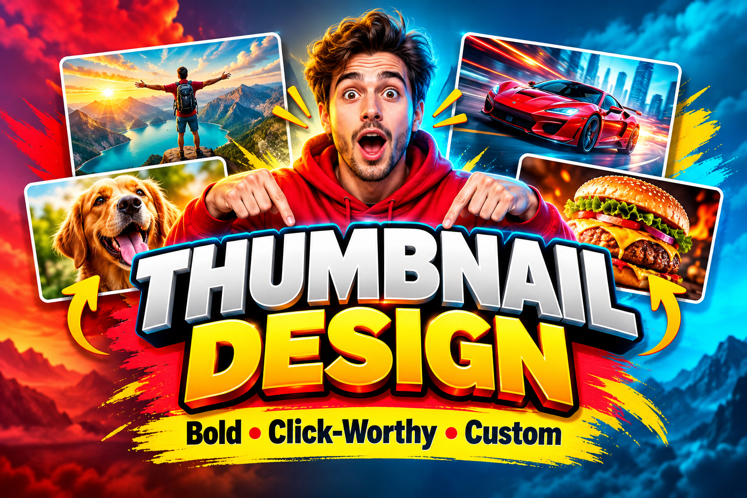 YouTube Thumbnail Design: Click-Worthy Custom Thumbnails for Your Videos